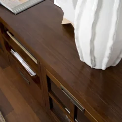 Banak Kenia Meuble tv en bois couleur teck