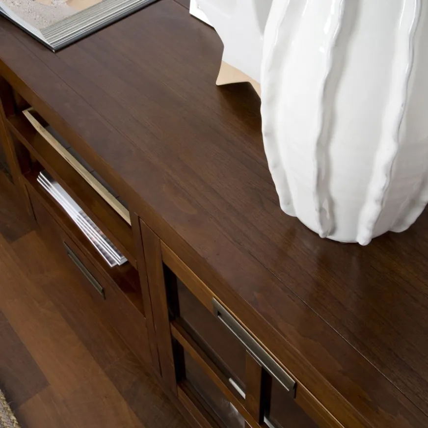 Banak Kenia Meuble tv en bois couleur teck