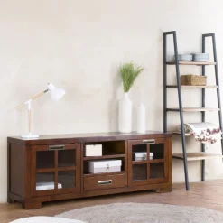 Banak Kenia Meuble tv en bois couleur teck