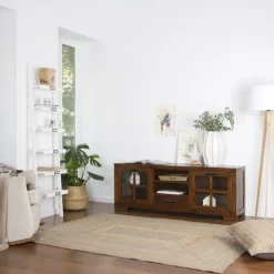 Banak Kenia Meuble tv en bois couleur teck