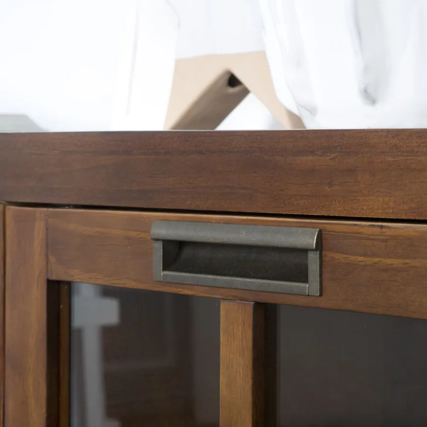 Banak Kenia Meuble tv en bois couleur teck