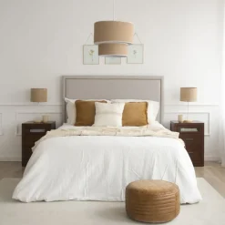 Banak Kenia Table de nuit en bois couleur teck