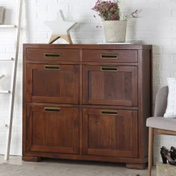 Banak Kenia Zapatero étroit en bois