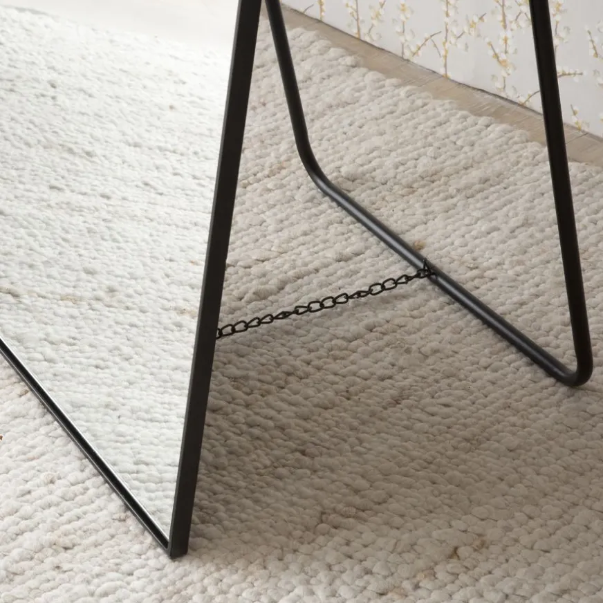 Banak Kenzie Miroir sur pied en métal