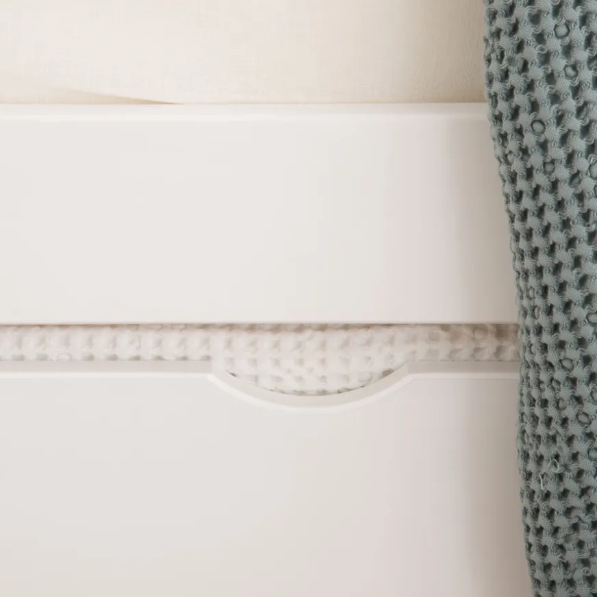 Enfant Banak Kivu Lit avec lit gigogne laqué blanc pour matelas 90x190