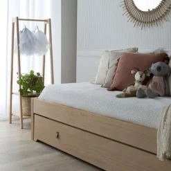 Enfant Banak Kumla Lit superposé de couleur naturelle pour matelas de 90