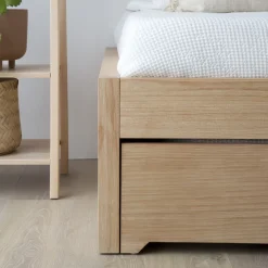 Enfant Banak Kumla Lit superposé de couleur naturelle pour matelas de 90