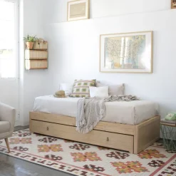 Enfant Banak Kumla Lit superposé de couleur naturelle pour matelas de 90