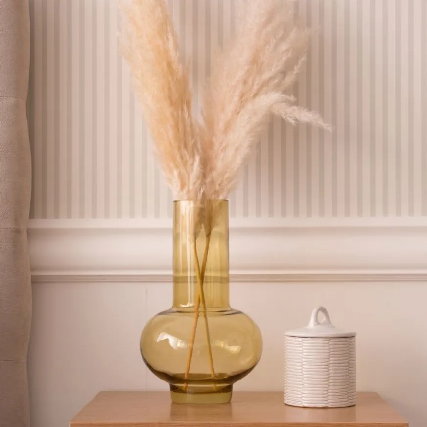 Banak Laka Vase en verre doré