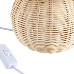 Banak Lampe De table en rotin kales