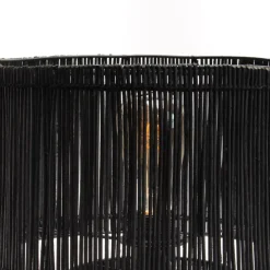 Banak Lampes De table en fer et rotin