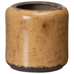 Banak Lara Pot de fleurs en céramique marron