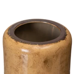 Banak Lara Pot de fleurs en céramique marron