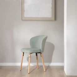 Banak Lauder Chaise tapissee aquamarine