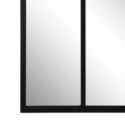 Banak Lemar Miroir mural en métal et verre