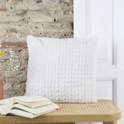 Banak Lest Coussin chevron crème