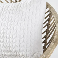 Banak Lest Coussin chevron crème