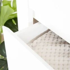 Banak Liland Buffet étroit laqué en blanc