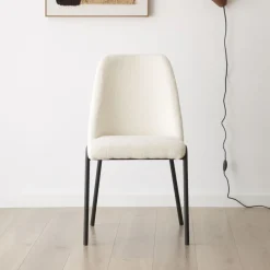 Banak Liv Chaise bouclette blanc