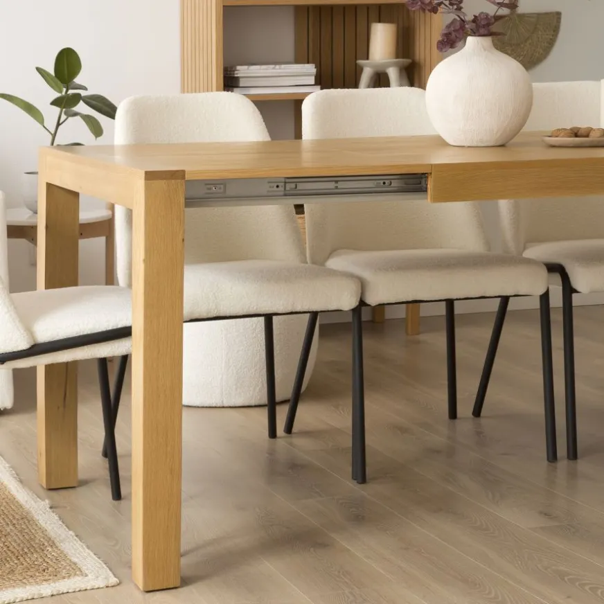 Banak Liv Chaise bouclette blanc