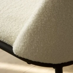 Banak Liv Chaise bouclette blanc
