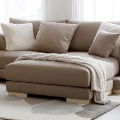 Banak Luxor Pouf carré tapissé