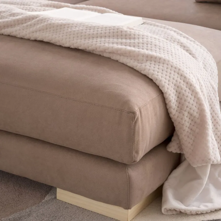 Banak Luxor Pouf carré tapissé