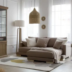 Banak Luxor Pouf carré tapissé