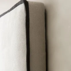 Banak Madary T&ecirc;te de lit tapissée beige pour lit de 140