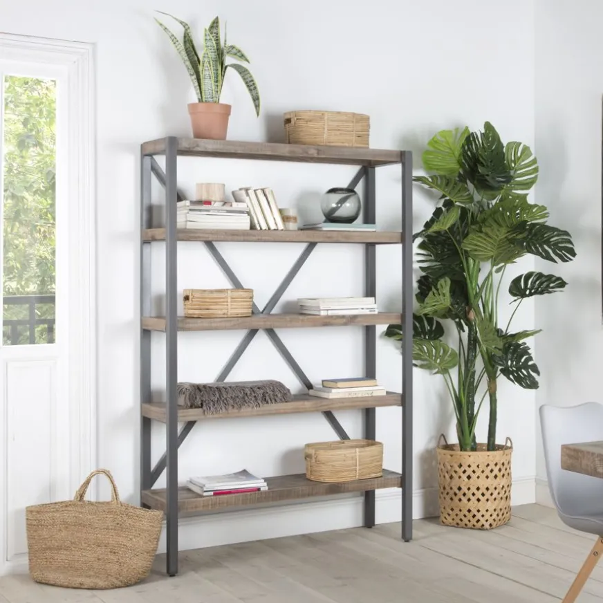 Banak Manila étagère en bois massif 125"