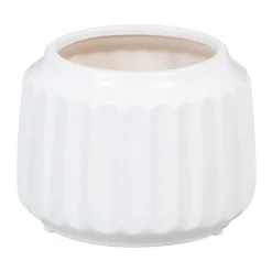 Banak Manu Vase en céramique blanc