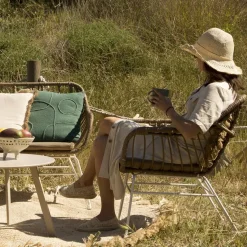 Banak Mattia Chaise de jardin en rotin synthétique