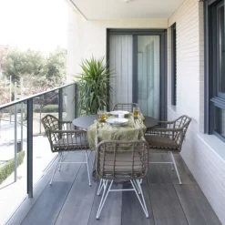 Banak Mattia Chaise de jardin en rotin synthétique