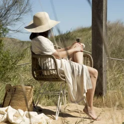 Banak Mattia Chaise de jardin en rotin synthétique