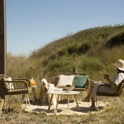 Banak Mattia Chaise de jardin en rotin synthétique