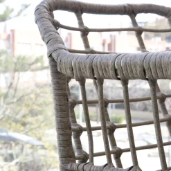 Banak Mattia Chaise de jardin en rotin synthétique