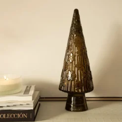 Banak Matys Arbol de navidad de vidrio reciclado