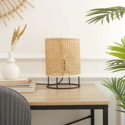 Banak Meko Lampe de table naturelle