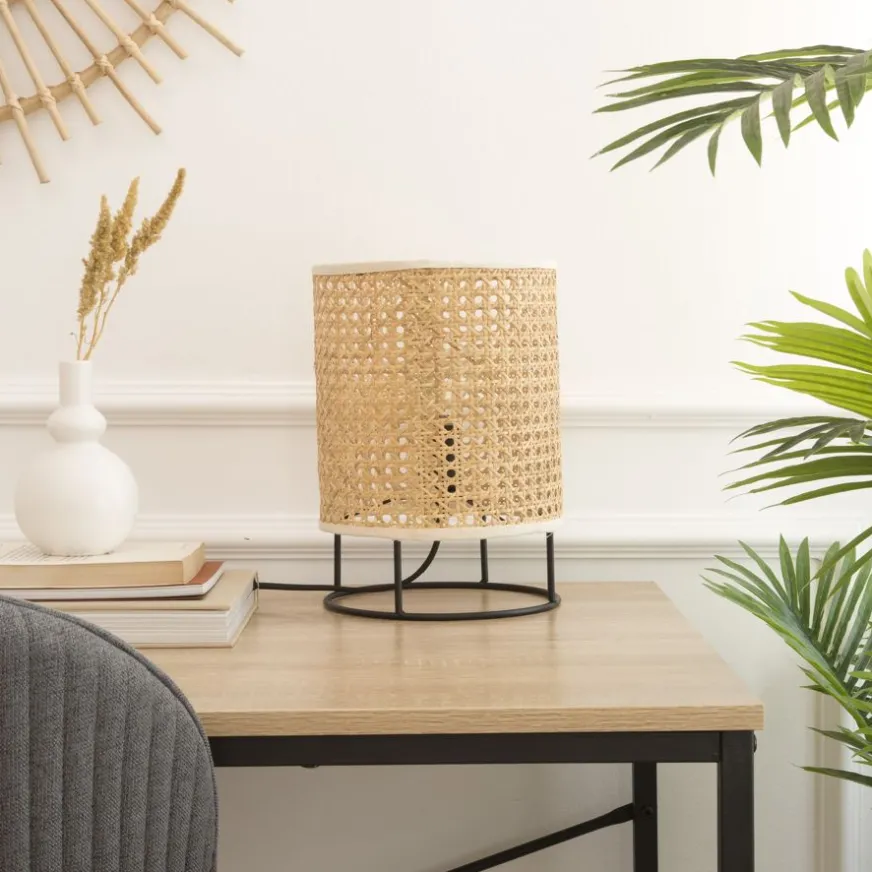 Banak Meko Lampe de table naturelle