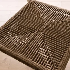 Banak Melbu Chaise de jardin en rotin synthétique et aluminium blanc