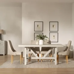 Banak Milner Table à manger rectangulaire en bois massif