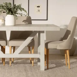 Banak Milner Table &agrave; manger rectangulaire en bois massif