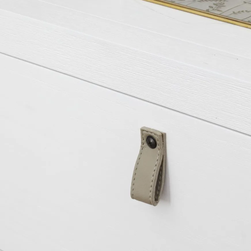 Enfant Banak Milos Commode en bois blanc et naturel