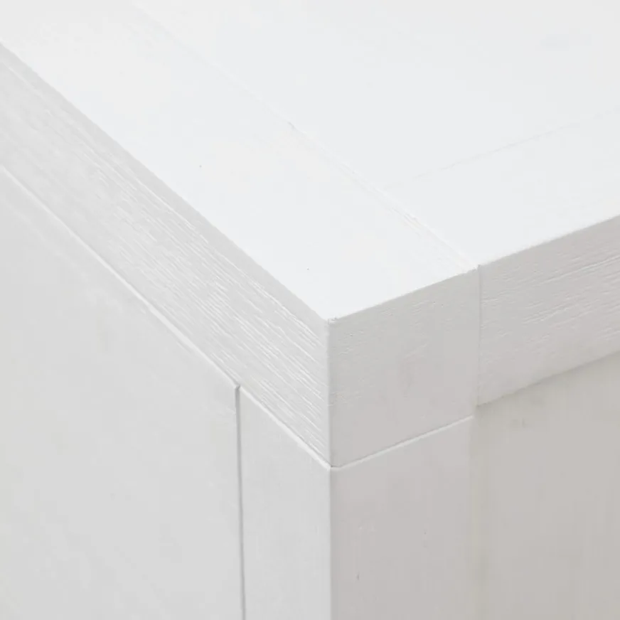 Enfant Banak Milos Commode en bois blanc et naturel