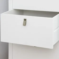 Enfant Banak Milos Commode en bois blanc et naturel
