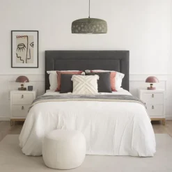 Enfant Banak Milos Table de nuit blanche et naturelle