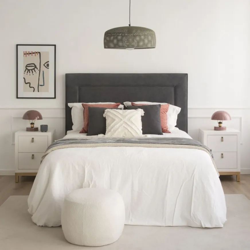 Enfant Banak Milos Table de nuit blanche et naturelle