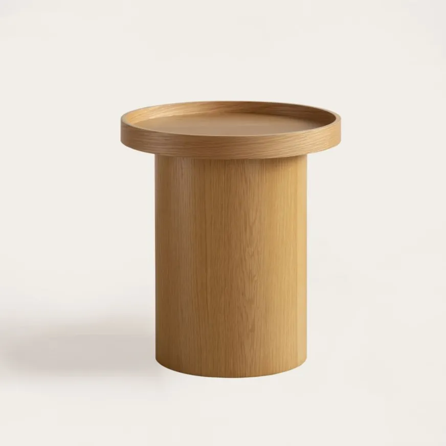 Banak Morelli Table basse en chêne haute