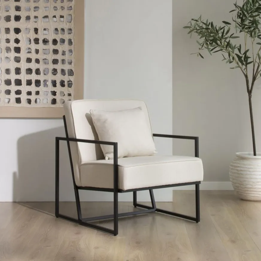 Banak Murano Fauteuil tapissé beige