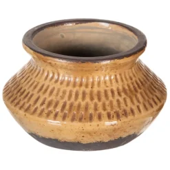 Banak Nago Vase marron decoration en ceramique